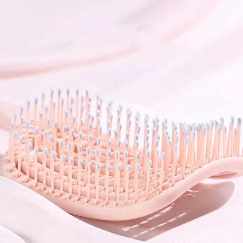 Hair Styling Hollow Out Brush Comb Scalp Massage Fast Blow Drying Detangling Hairbrush
