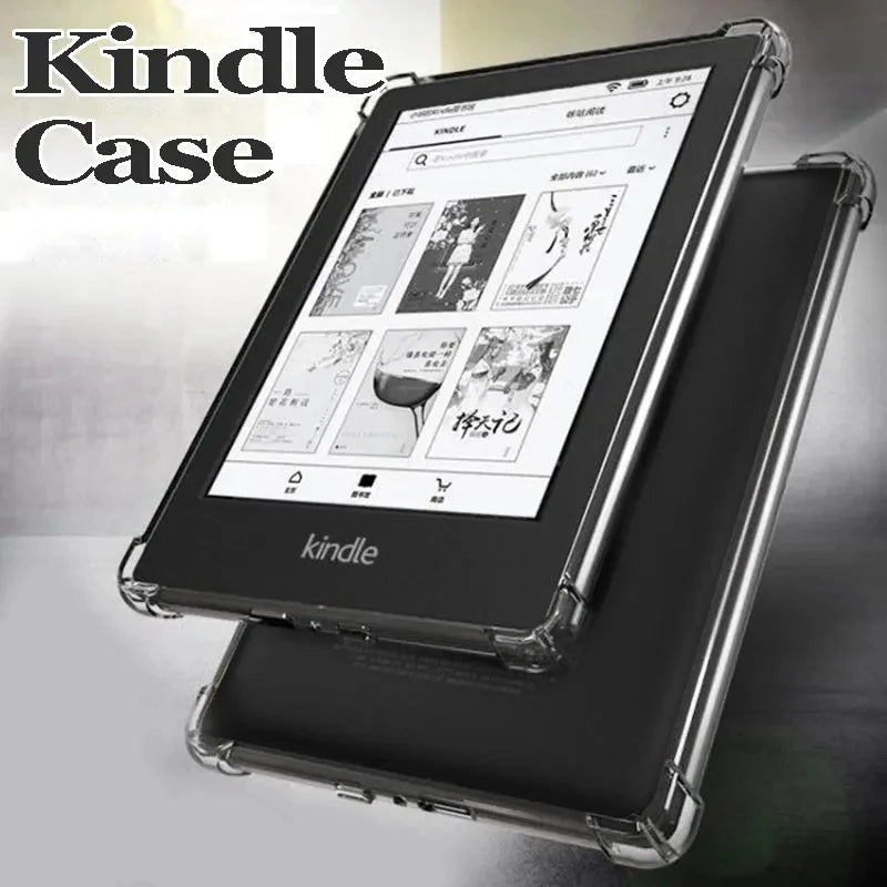 Durable Transparent Silicone Case for Amazon Kindle Paperwhite 11 3 2 1 E2110th 7th 6th 5th Generation 6inch Cover