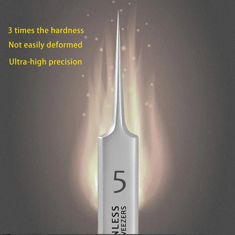 Acne Blackhead Remover Tools for Pimples Blackheads German Ultra Fine No. 5  Special Clip Tweezers Beauty Face Health Salon