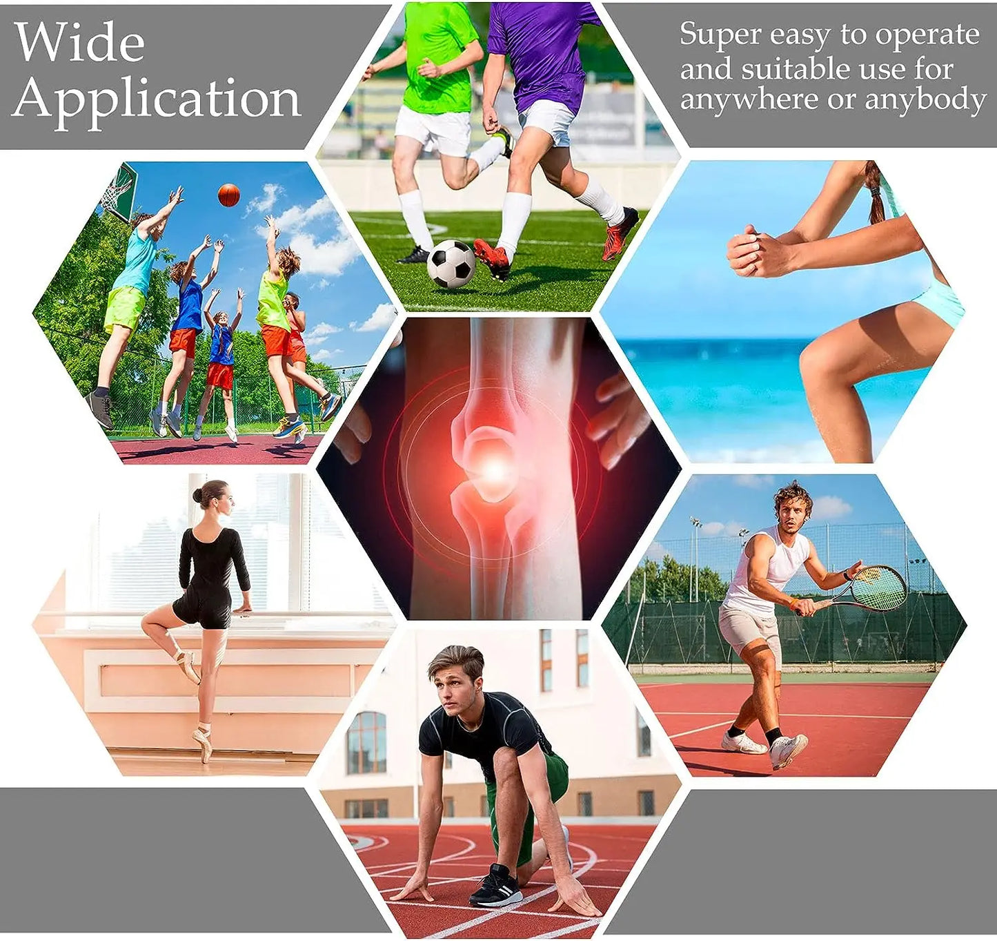 Extra Long Elastic Knee Wrap Strap Compression Bandage Brace Support for Legs, Stabilizing Ligaments, Squats, Basketball, and Running 1pcs