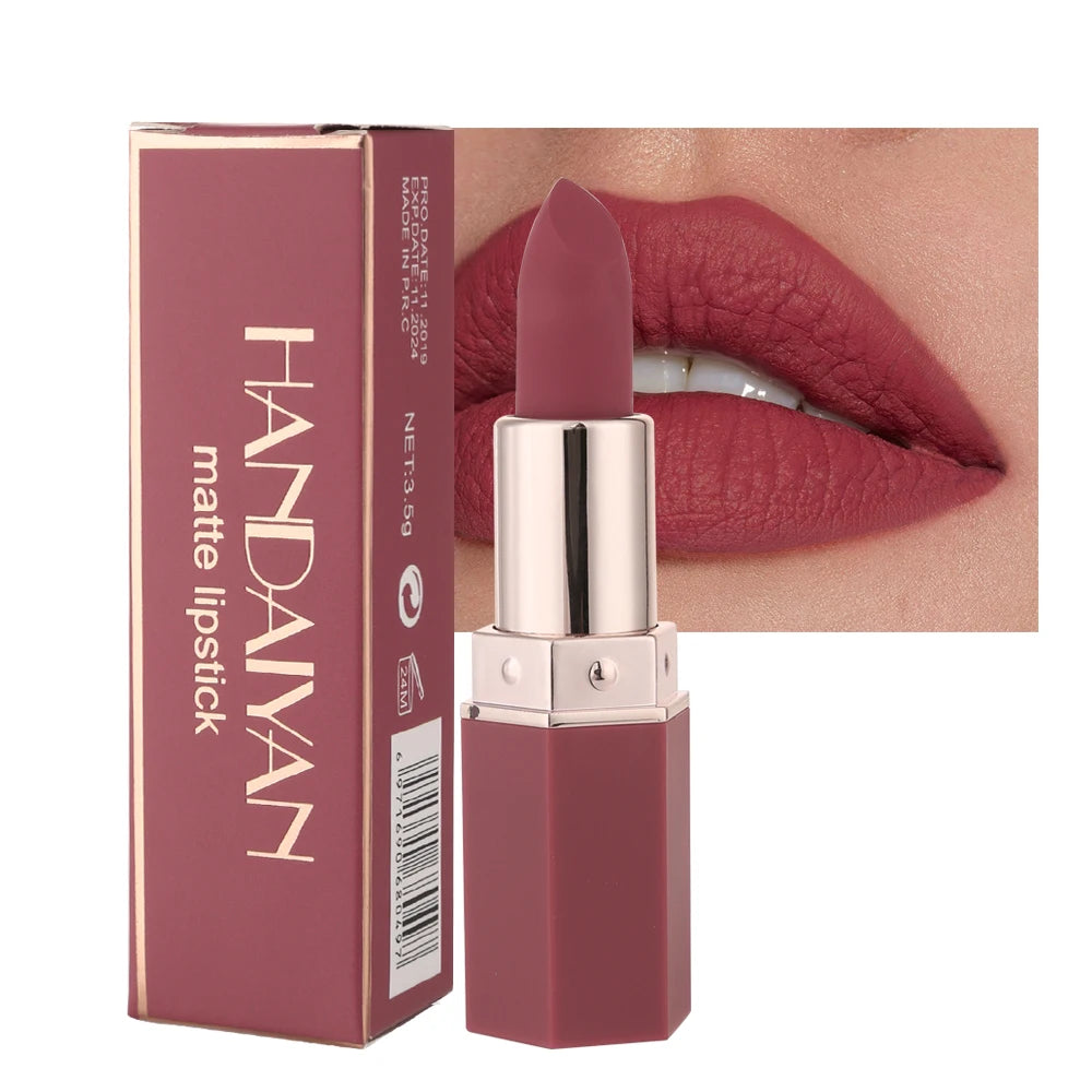 Gorgeous Matte Velvet Finish Lipstick, Non-Fading, Non-Stick Cup Long-Lasting, Smooth Matte Lip Color Waterproof Smudge-proof