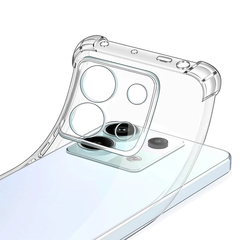 Clear TPU Silicone Phone Case For Xiaomi Redmi Note 13 12 12S 12T 11 11T 11S 10 10S Pro Plus Pro+ Shockproof Soft Ultra Thin Shell Cover