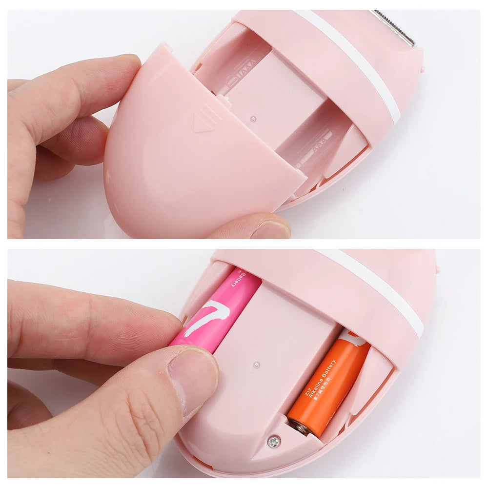 3 in 1 Mini Women's Washable Electric Shaver Razor Hair Removal Device for Whole Body Leg Armpit Intimate Area