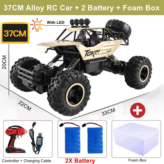 Off Road 4x4 Remote Control RC Cars 4WD 2WD Car Radio Buggy Truck Racing Drift with Led Lights Toys Gift for Boys Girls Children Kids