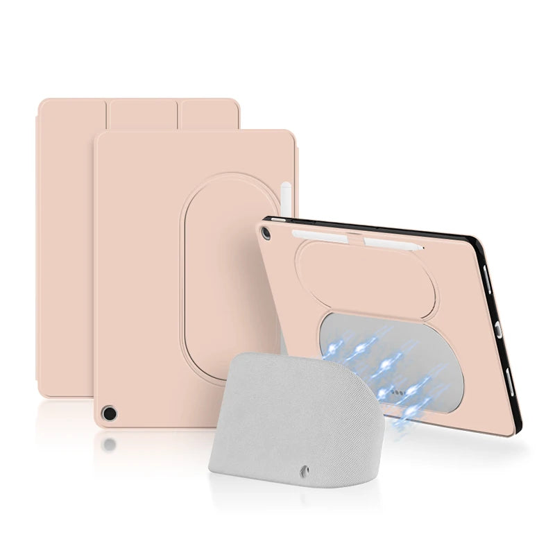 Protective TPU Leather Shell Case for Google Pixel Tablet 11 inch Shockproof Smart Cover Compatible with Charging Speaker Base