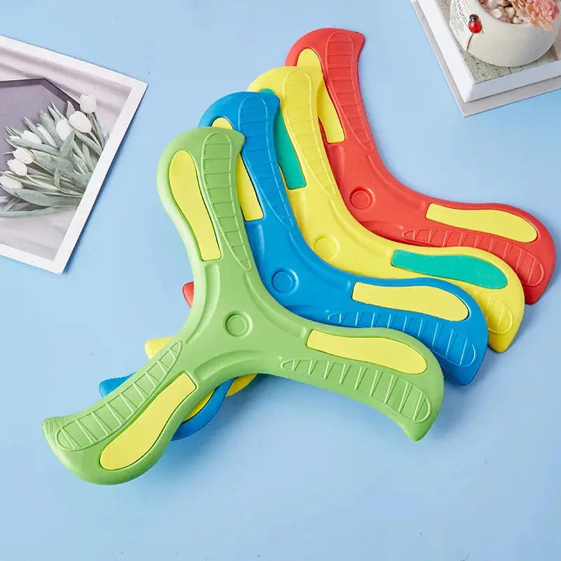 Soft Durable Boomerang Flying Disc Three-leaf Outdoor Adult-kids Fun Interactive Sports Toy Gift