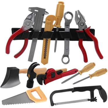 Pretend Play Repair Tools Set for Children Boys Safe Plastic Maintenance Tool Drill Screwdriver Toy 14pcs
