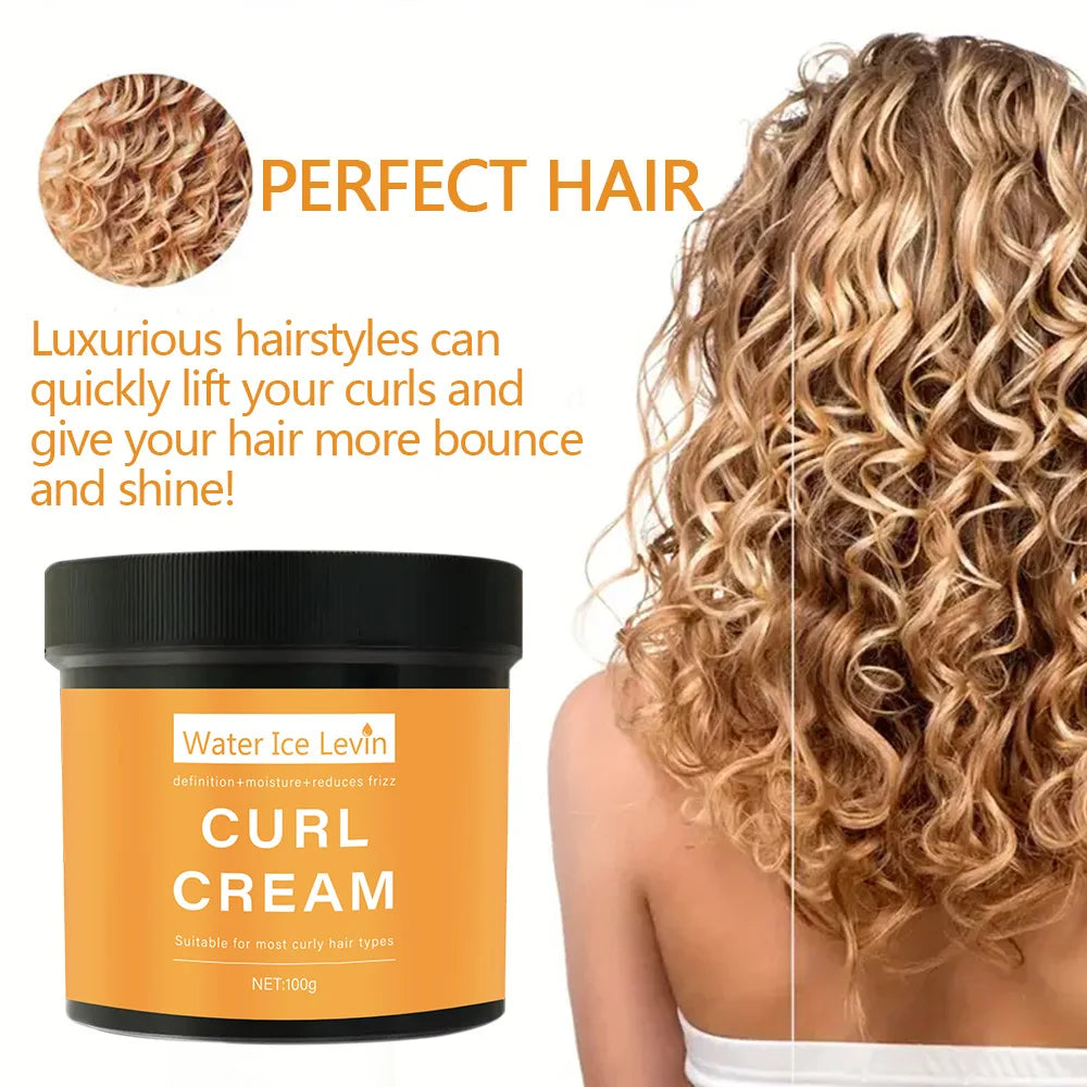 Exquisite Quick Repair Curl Hair Cream Mask for Curly Hair Soft and Smooth Shiny Deep Moisturizing Damaged Hair Care 100g