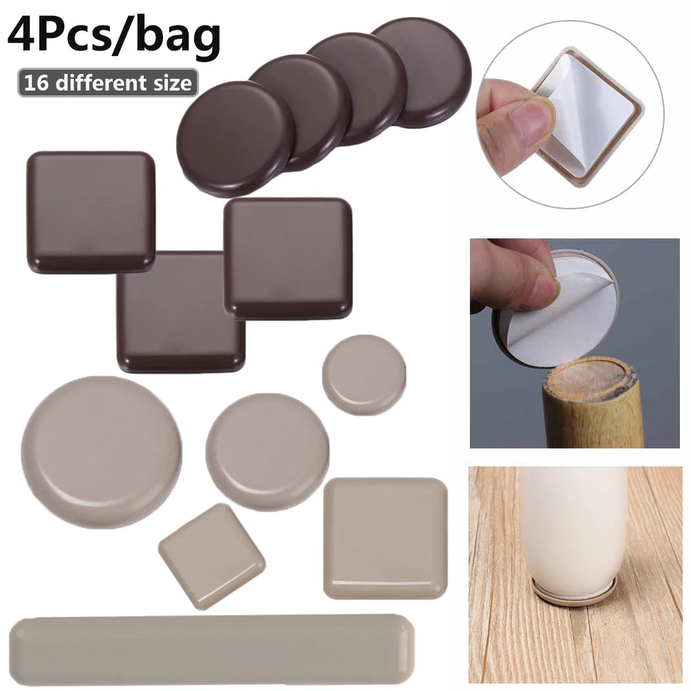 Anti Scratch Furniture Leg Slider Pads 4pcs Set for Easy Moving Heavy Furniture Floor Protectors