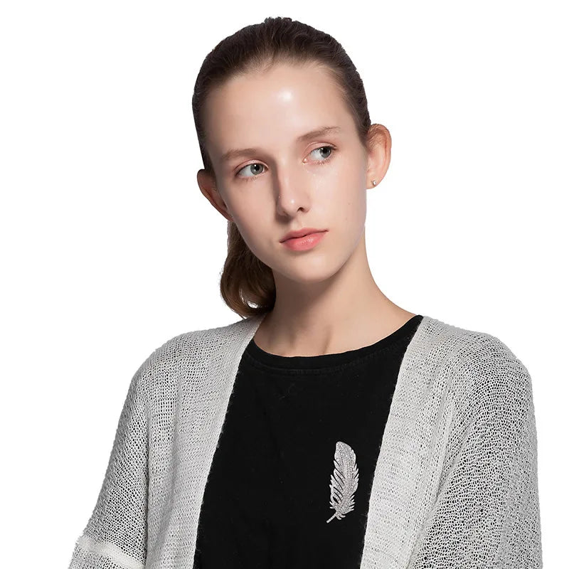 Deluxe Feather Crystal Brooches For Women Girls Fashion Rhinestone Banquet Party Brooch Pin Jewelry Accessories