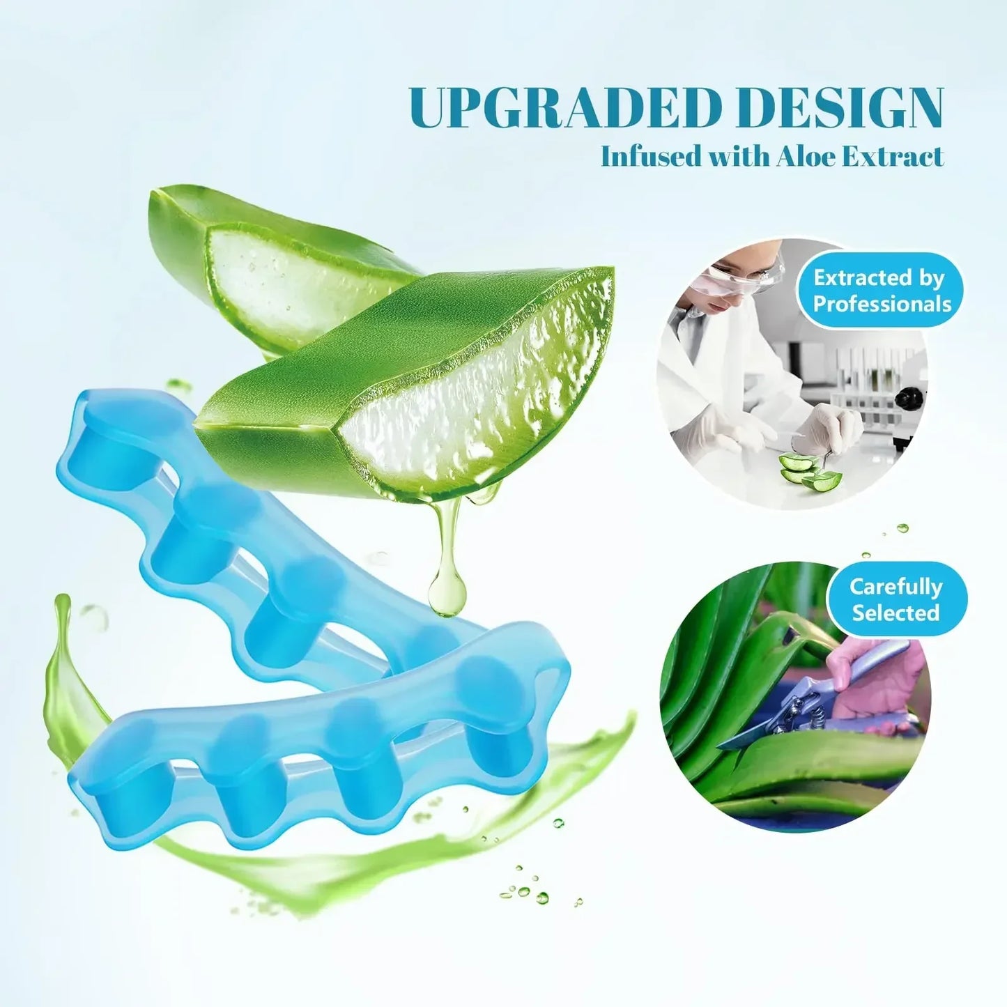 Correcting Silicone Toe Separators Spreaders Fix Bunions and Restore Toes, Straightener for Overlapping Toes Foot Care Tools