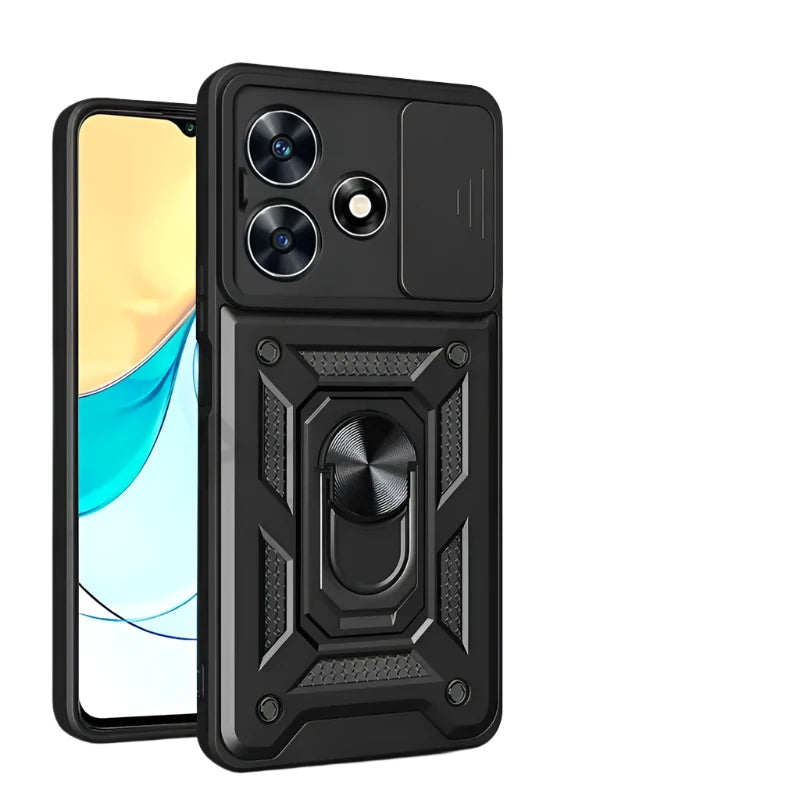 Shockproof Phone Case for ZTE Blade V50 Design 4G Camera Protection Ring Stand Magnetic Back Cover