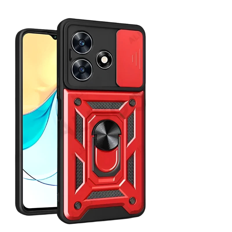 Shockproof Phone Case for ZTE Blade V50 Design 4G Camera Protection Ring Stand Magnetic Back Cover