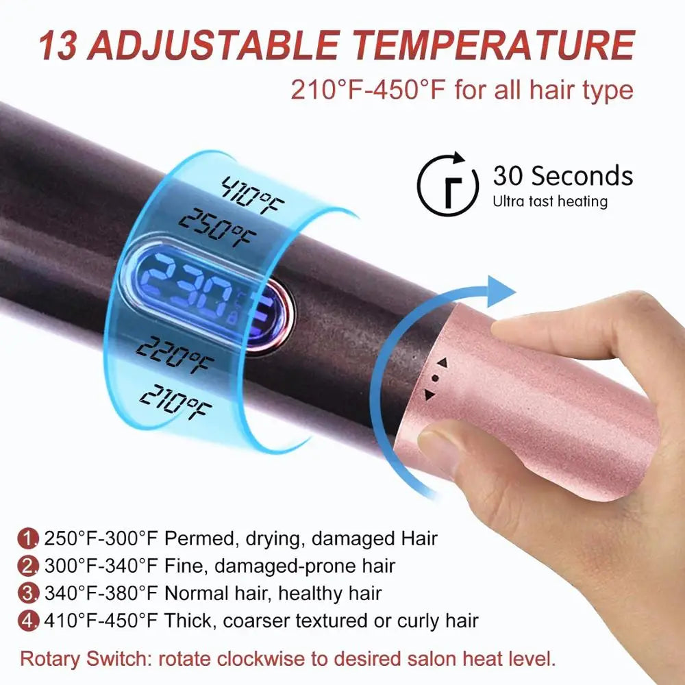 Professional 2 in 1 Negative Ion Twist Hair Straightener and Curler Straightening Curling Iron Fast Heating Hair Styling Tool