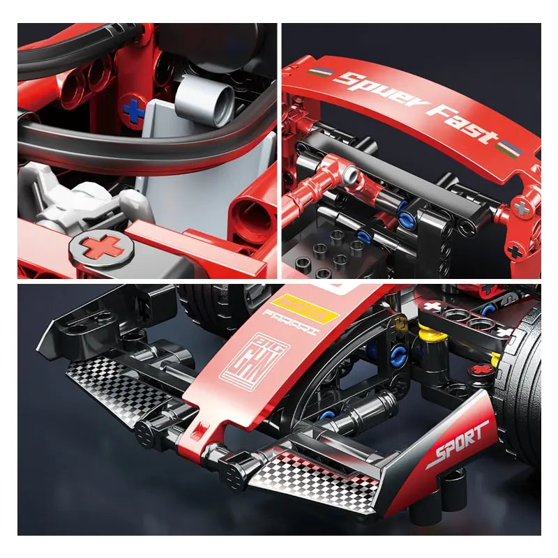 Racing F1 Car Building Blocks Set High Quality Life Like Realism Car Collectible Model Car Kits Building Toys Micro Particles