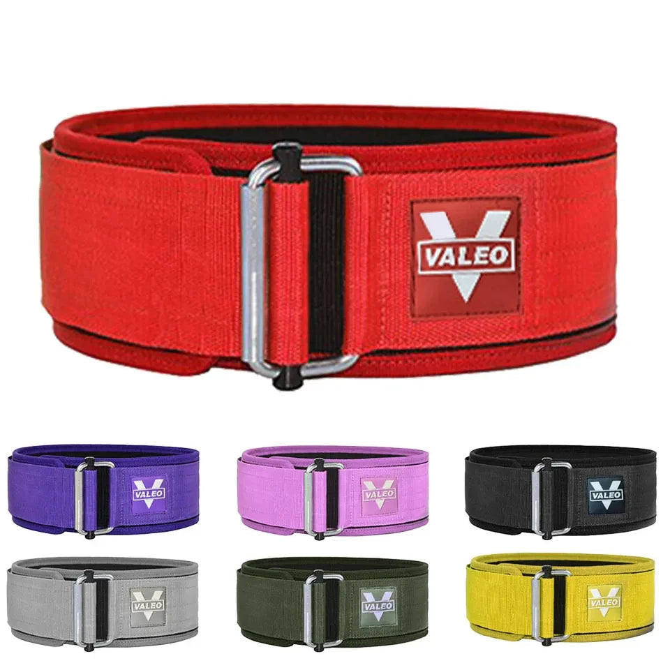 Adjustable Quick Locking Weightlifting Nylon Waist Back Belt for Men and Women Deadlifting Squatting Lifting Gym Powerlifting Back Support