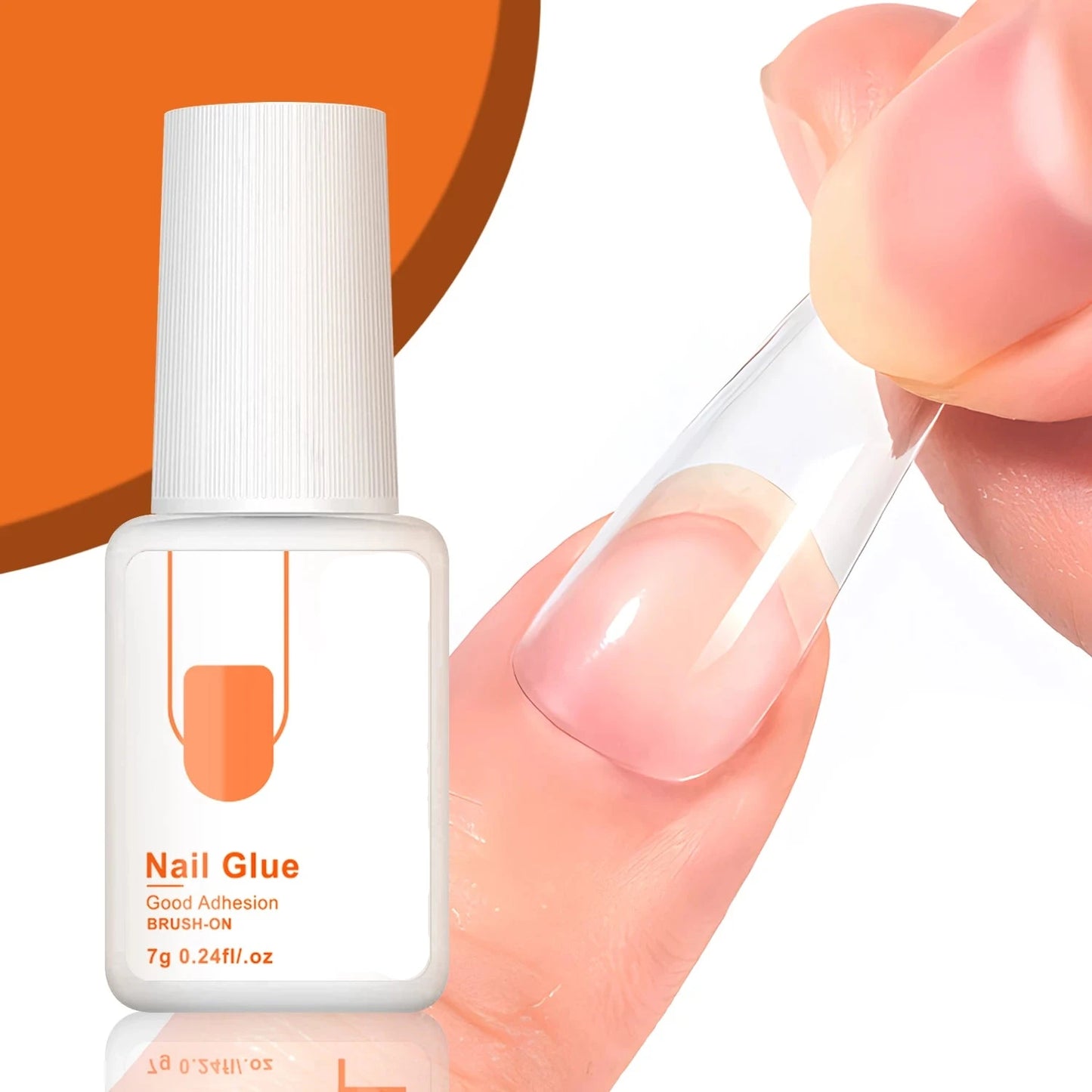 Long Lasting Super Strong Nail Glue for False Nail Tips, Acrylic Nails, Press On Nails, Fake Nails Art Decoration Adhesion 7g