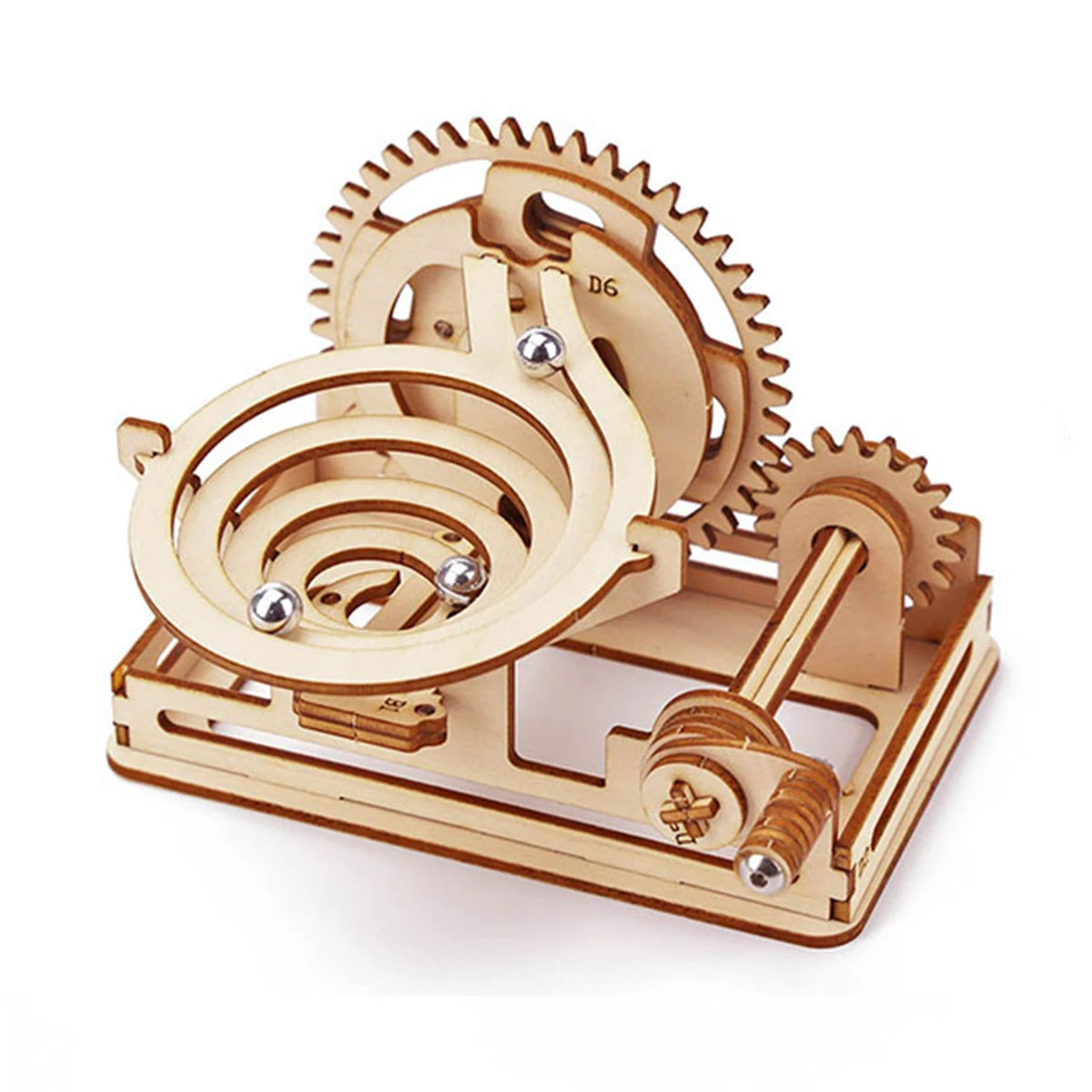 Adventure Spiral Marble Run 3D Wooden Puzzles for Adults and Teens DIY Model Building Kits with Mechanical Puzzles