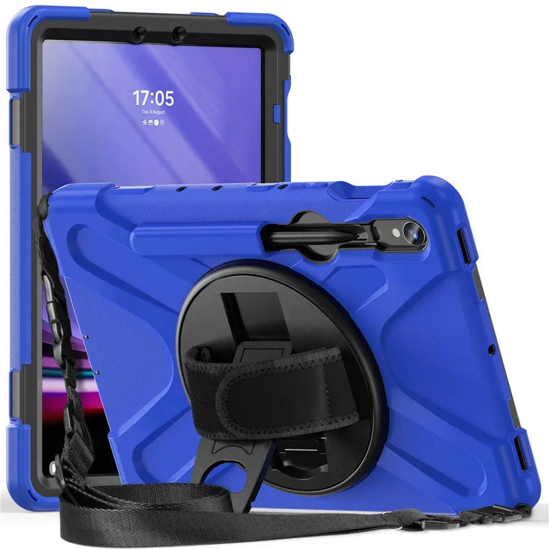 Heavy Duty Shockproof Tablet Case for Samsung Galaxy Tab S10 S9 S8 Ultra 14.6 S7 11" Plus FE 12.4 Inch Kids Proof Shoulder Strap S Pen Holder Cover