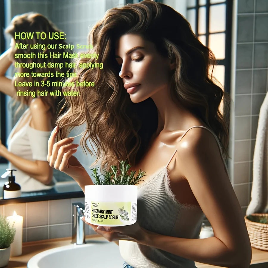 Rosemary Mint Exfoliating Scalp Scrub, Scalp Exfoliator for Build Up, Hair Exfoliating Scrub for Scalp Hair Care