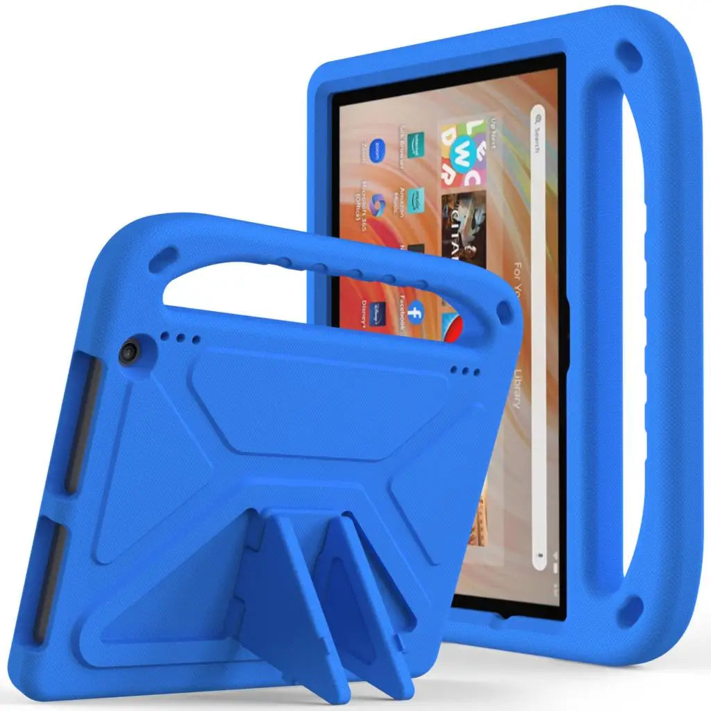 Heavy Duty EVA Handle Stand Case for Amazon Fire Max 11 HD10 HD8 Plus and Fire 7 Kids Proof Extra Protection Tablet Cover