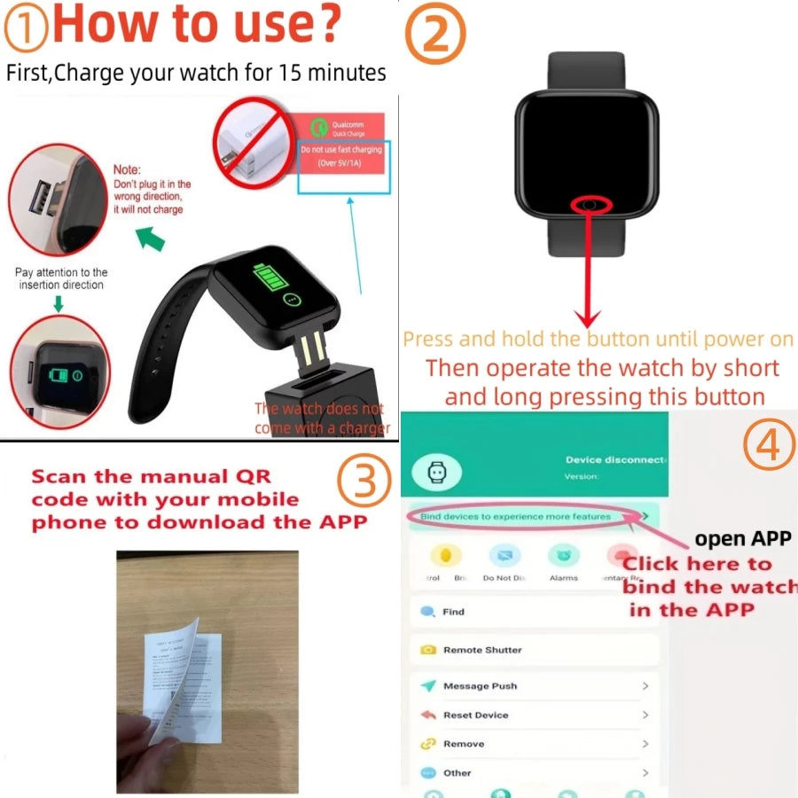 High Quality Multi Functional Smartwatch for Women Men Wristwatch Bluetooth Connected Phone Music Player Fitness Tracker Sport Bracelet Sleep Monitor Digital Watch