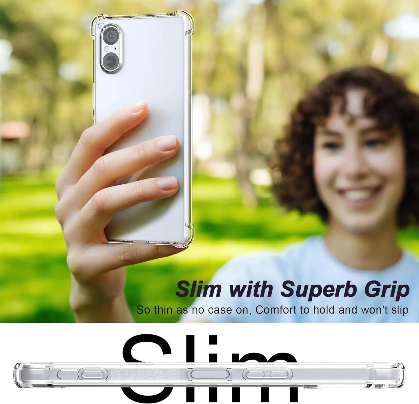 Durable Clear Silicone Phone Case for Sony Xperia 10 5 1 VI V IV III II Protective Transparent Shockproof Cover