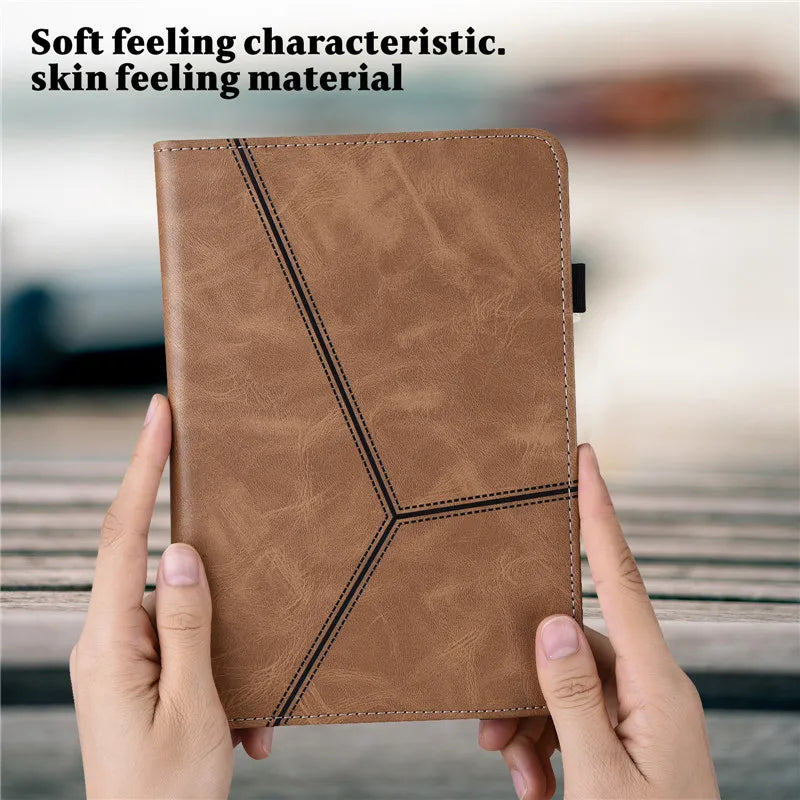 Luxury Leather Case for Google Pixel Tablet 11 inch Unique Design Business Casual Flower Deer Wallet Stand Cover