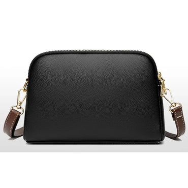 Exquisite Genuine Leather Square Shoulder Handbag Purse for Women Luxury Cowhide Women's Messenger Crossbody Flap Bag
