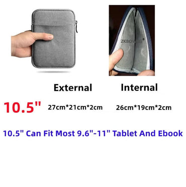 Elegant Sleeve Pouch Bag Case for Nokia T21 T20 10.4" Inch Tablet Soft Protective Cover