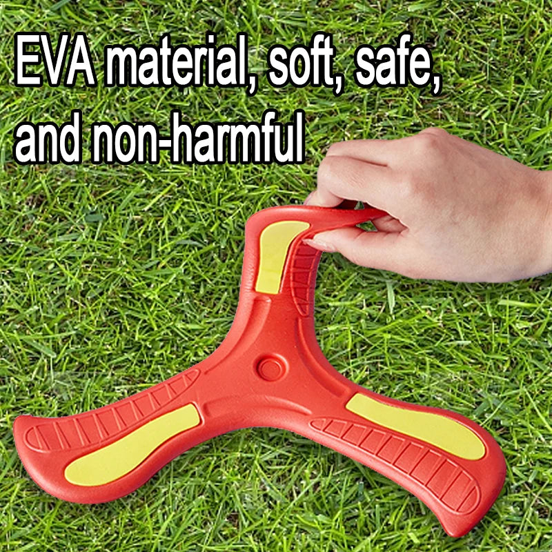 Soft Durable Boomerang Flying Disc Three-leaf Outdoor Adult-kids Fun Interactive Sports Toy Gift