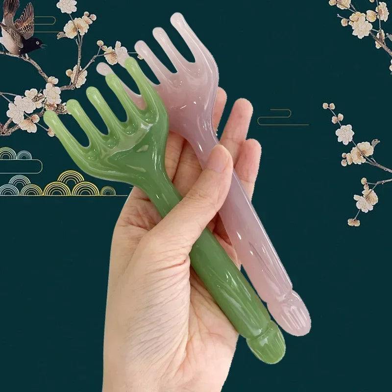 Five-Claw Head Scalp Resin Massager Body Neck Legs Scraping Claw Gua Sha Massage