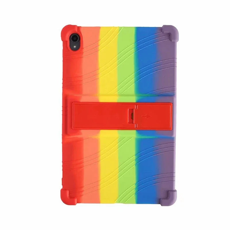 Durable Soft Silicone Case for Nokia T21 T20 T10 Tablets with Kickstand Kids Shockproof Protector Cover