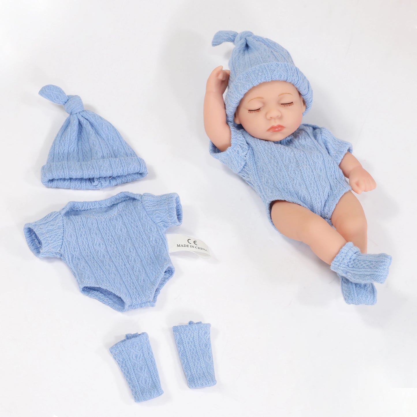 Cute Dress Up Silicone Baby Doll Toys Waterproof Vinyl Bebe Cute Mini Reborn Doll For Girls Birthday Great Gift 20cm