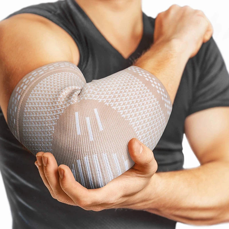 Elastic Compression Elbow Pads Sleeves Supports for Sports and Gym Elbow Safety Breathable Arm Pads 1pc