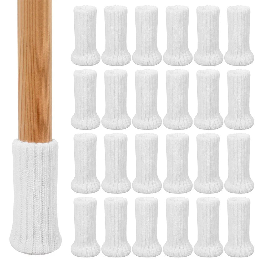 High Elastic Table Chair Furniture Leg Socks 24pcs Set Floor Protectors Covers with Anti-Scratch Pads