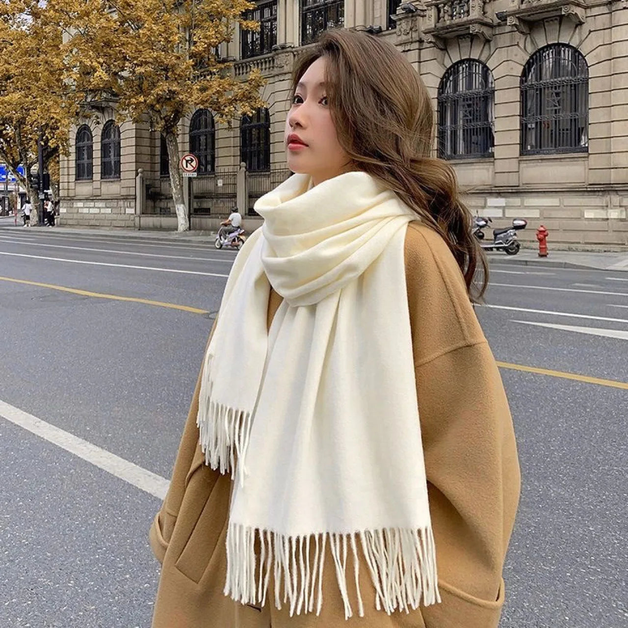 Cashmere Wool Long Scarf Tassel Shawl Wrap Pashmina Bufanda Warm Scarves