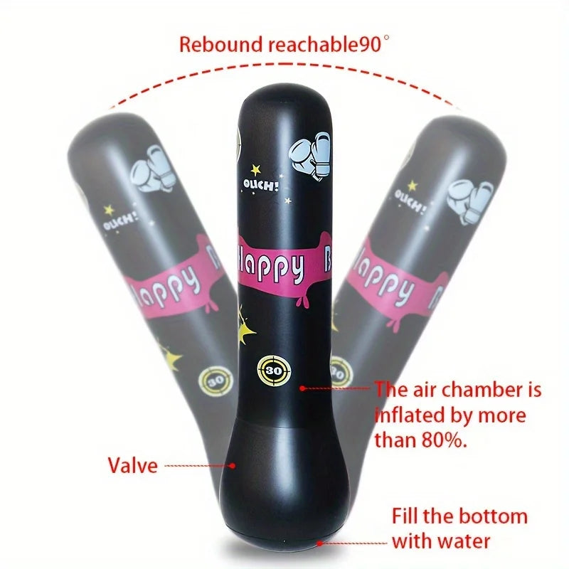 Inflatable Bounce Back Action Kids Bopper Punching Bag Boxing Toys for Children