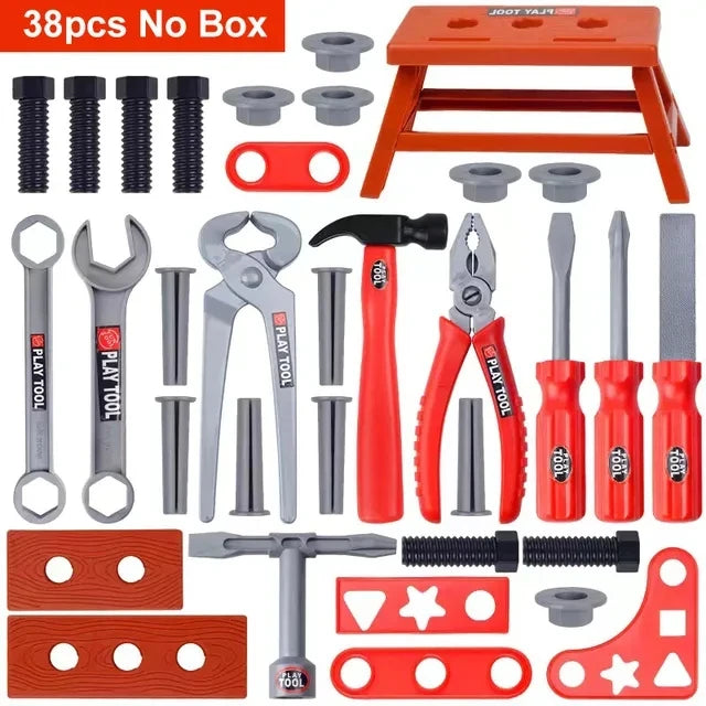 Children Toy Tools Kits Engineer Simulated Repair Tool Set Electric Drill Screwdriver Play House for Kids