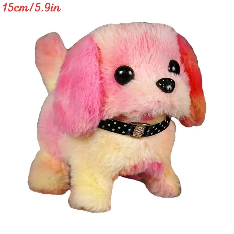 Interactive Electronic Walking and Barking Plush Puppy Dog Toy with Remote Control Leash for Kids Children Toddlers