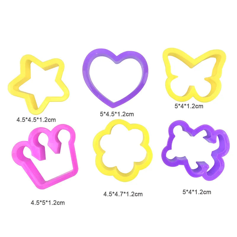 Children DIY Play Dough Plasticine Mold Modeling Clay Accessories Tool Kit Plastic Set Knife Molds Kids Educational Toys