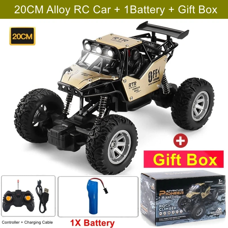 Off Road 4x4 Remote Control RC Cars 4WD 2WD Car Radio Buggy Truck Racing Drift with Led Lights Toys Gift for Boys Girls Children Kids