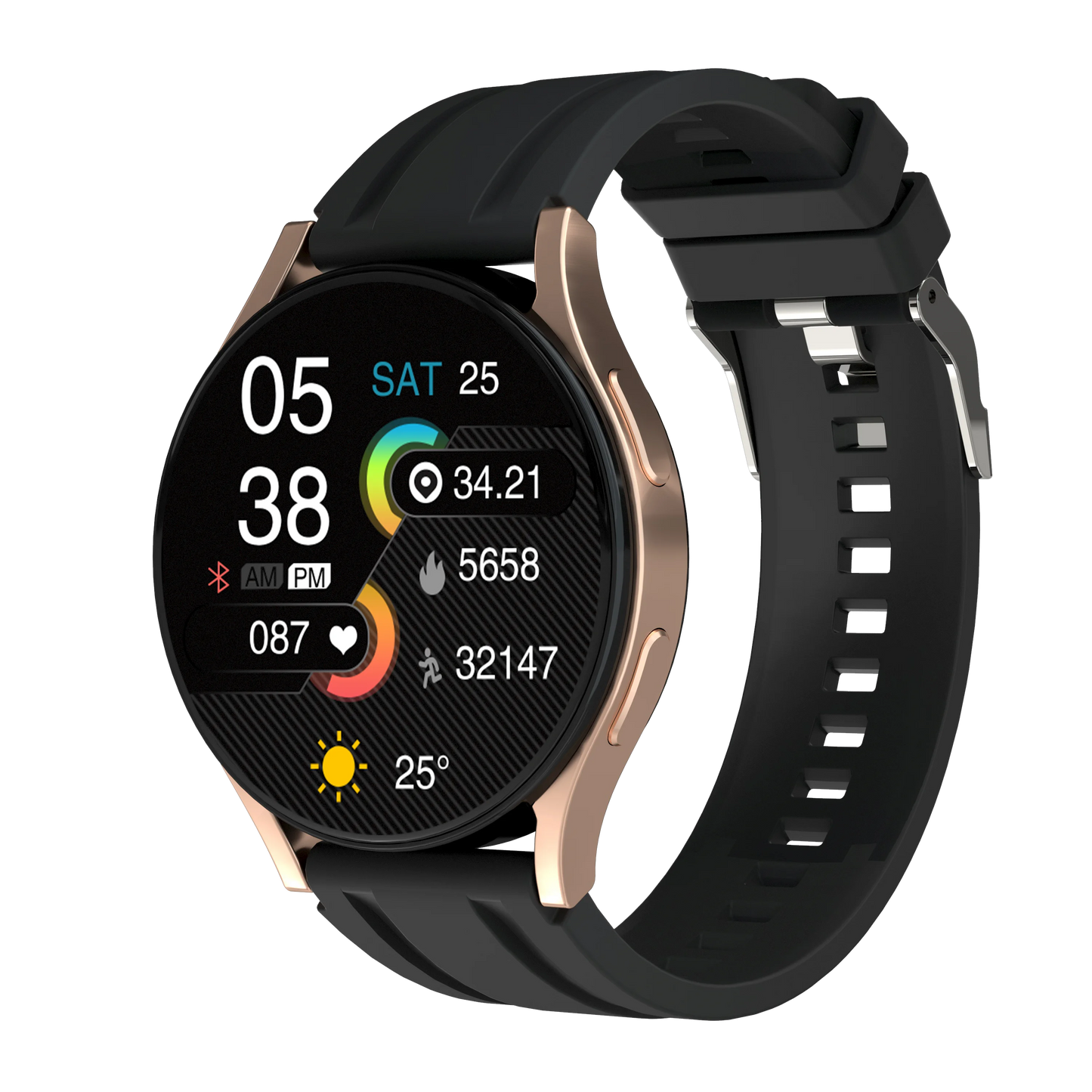 Men's and Women's Watch6 Classic Smartwatch 1.32-inch HD Screen Bluetooth Call Heart Rate Fitness Sports Smart Wrist Watch