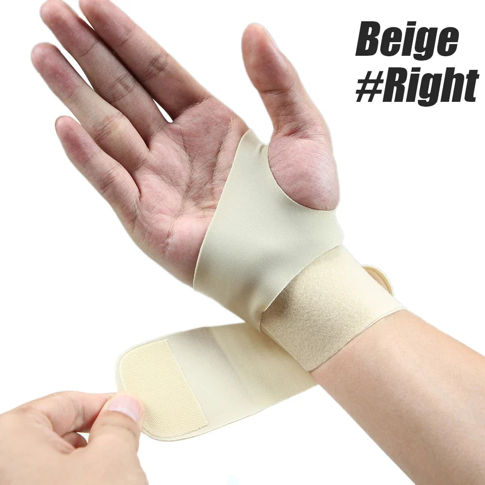 Compression Wrist Strap Wraps Brace for Tendonitis Support and Carpal Tunnel Arthritis - Sprained Pain Protection Sleeve Compression Stabilizer
