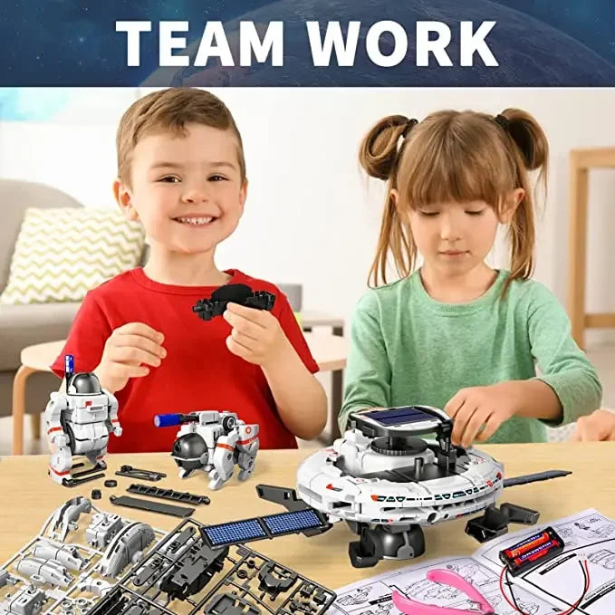 12 in 1 Science Experiment Solar Powered Robot Toy DIY Building Learning Tool Education Robots Technological Gadgets Kit for Kids