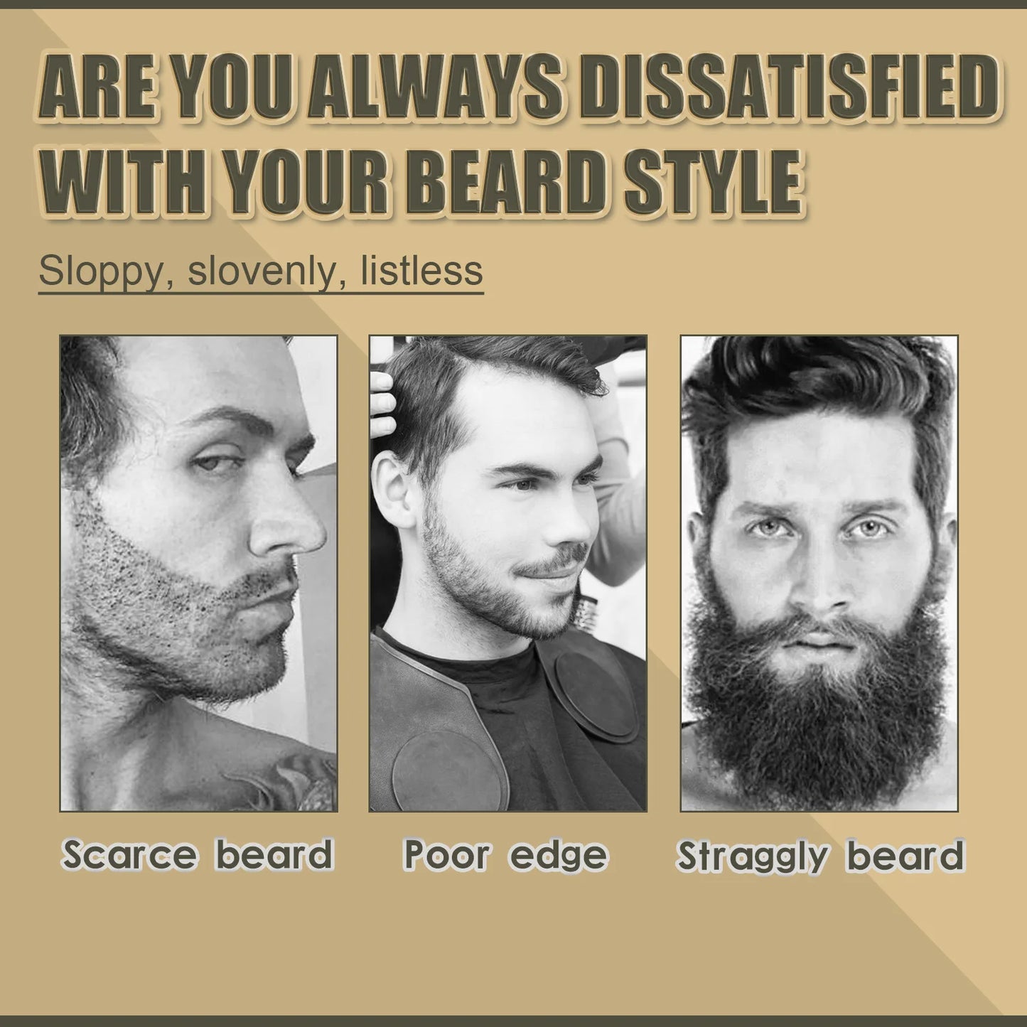 Waterproof Beard Filler Pen Kit Beard Shaping Lasting Repair Moustache Coloring Black Hair Beard Fixer Enhancer Pen