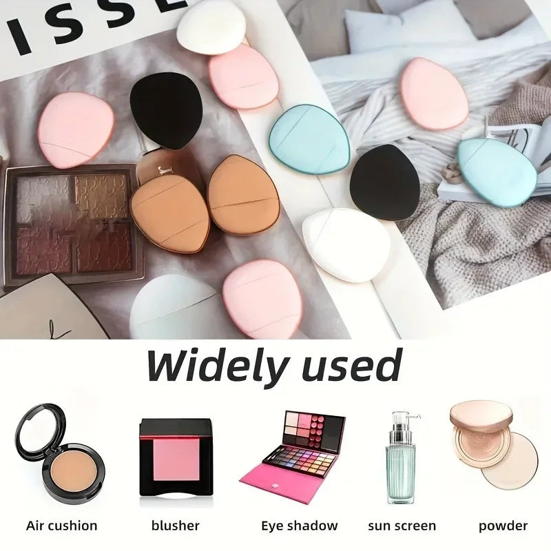 Convenient Mini Finger Puff Makeup Sponges Foundation Small Air Cushion Powder Face Concealer BB Cream Cosmetic Applicator Makeup Tools