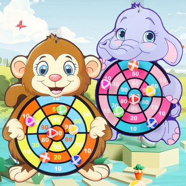 Velcro Dart Board Educational Game Toy Sticky Ball Indoor Sports Montessori Games for Children