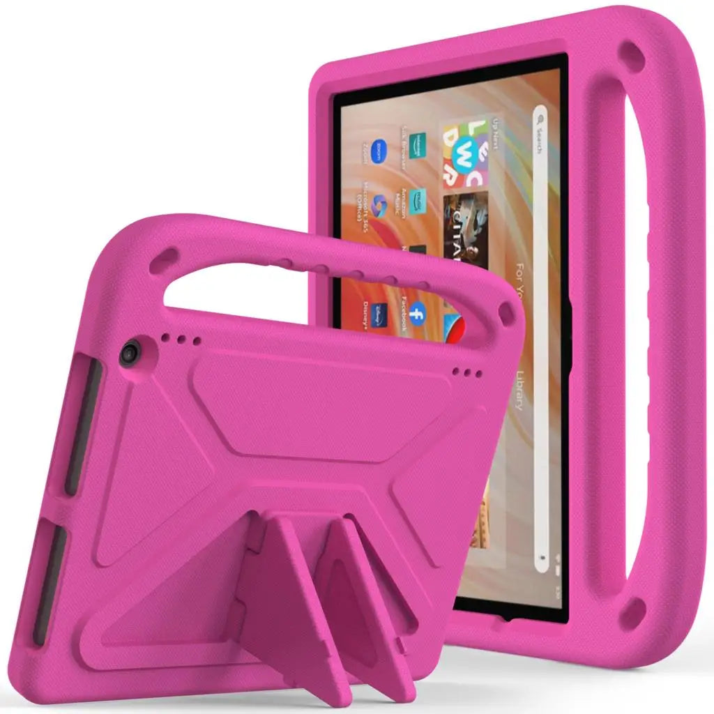 Heavy Duty EVA Handle Stand Case for Amazon Fire Max 11 HD10 HD8 Plus and Fire 7 Kids Proof Extra Protection Tablet Cover