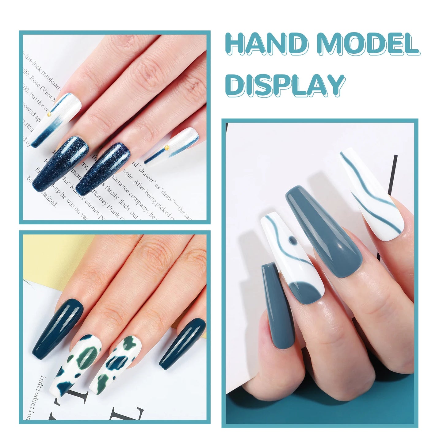 Bright Gel Nail Polish 6pcs Set Semi Permanent Soak Off UV Gel Varnish Nail Art Beauty Set